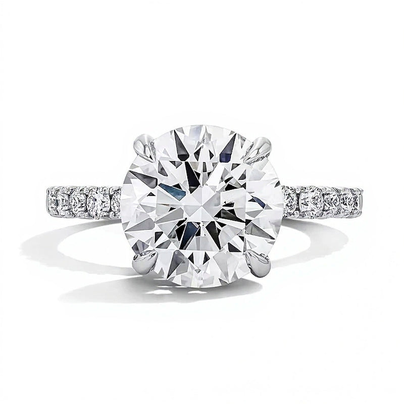 4.5 CT. TW Lab-Grown Diamond Engagement Ring in 14K White Gold (F/VS2)