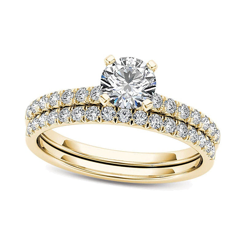 1.0 CT. TW Diamond Bridal Set in 14K Gold