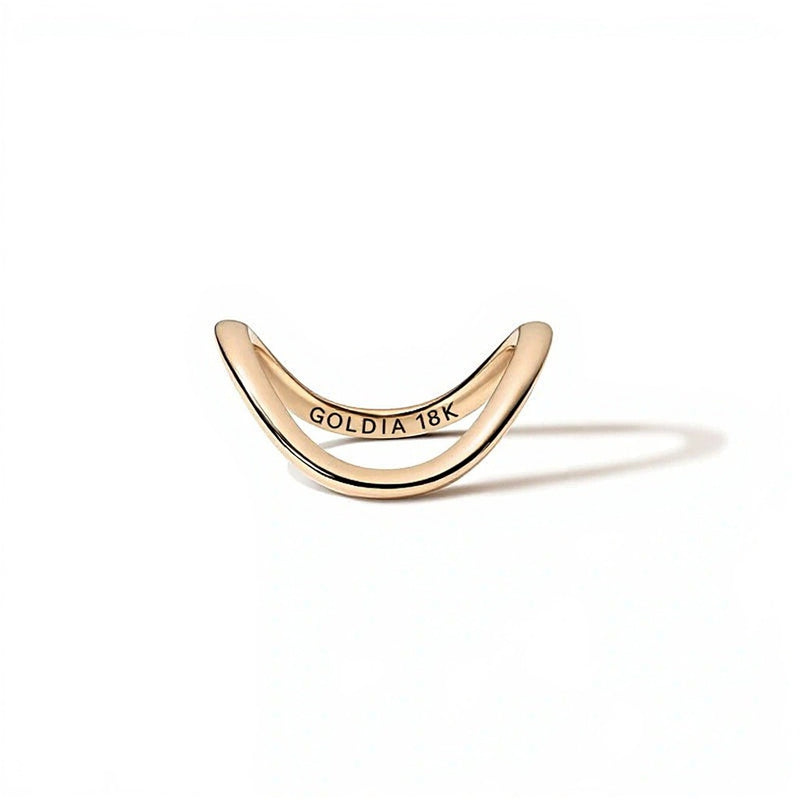 Zales x SHAHLA Zaha Dip Band in 18K Gold