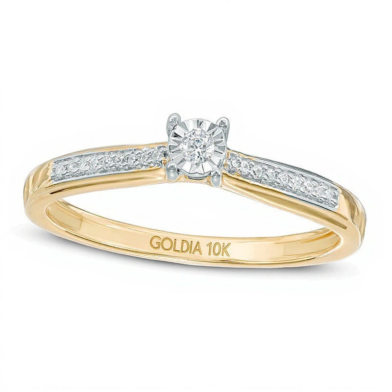 0.07 CT. TW Diamond Promise Ring in 10K Gold