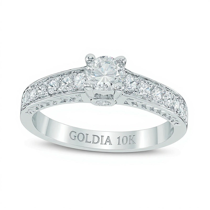 0.63 CT. TW Diamond Engagement Ring in 10K White Gold