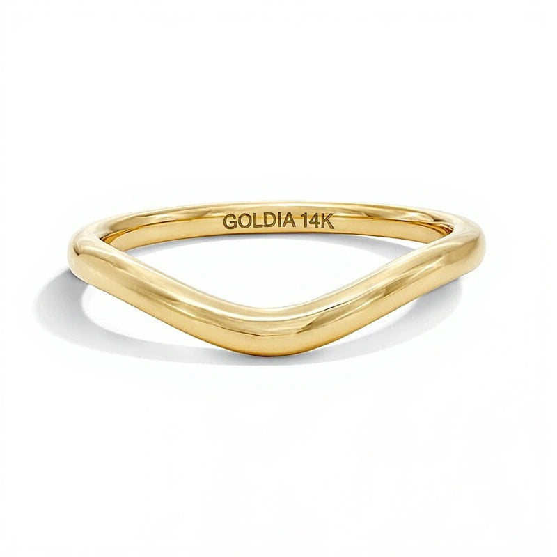 3.75mm Contour Wedding Band in 14K Gold