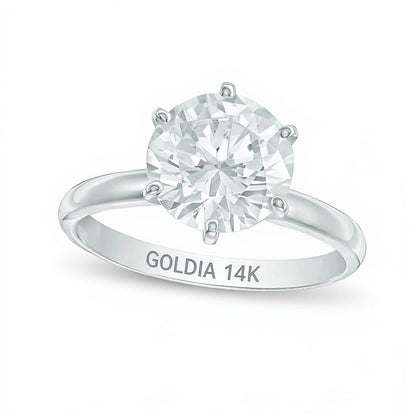 3.0 CT. Diamond Solitaire Engagement Ring in 14K White Gold (I/I2)