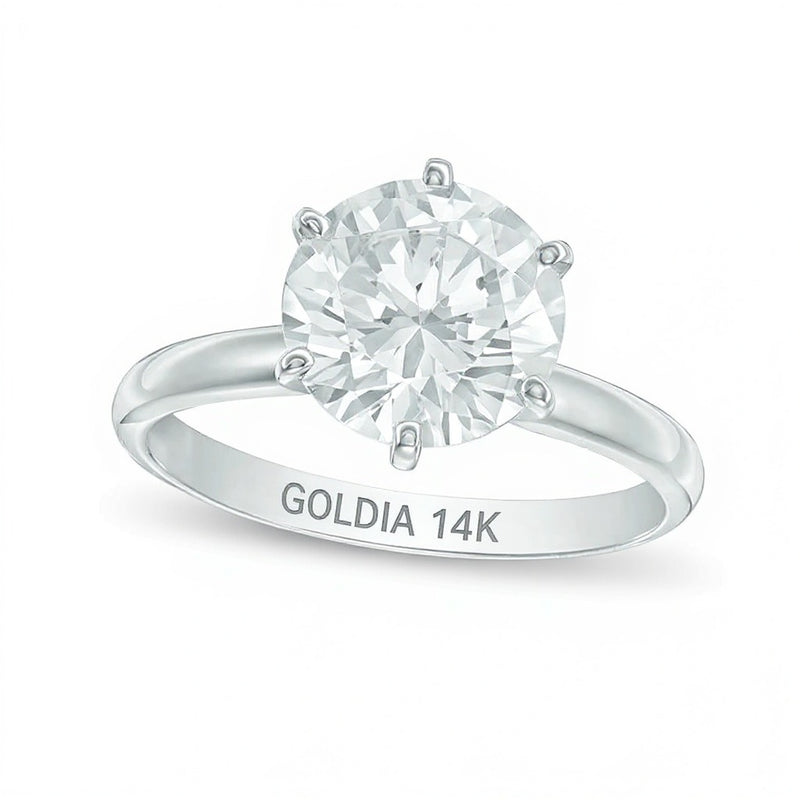 3.0 CT. Diamond Solitaire Engagement Ring in 14K White Gold (I/I2)