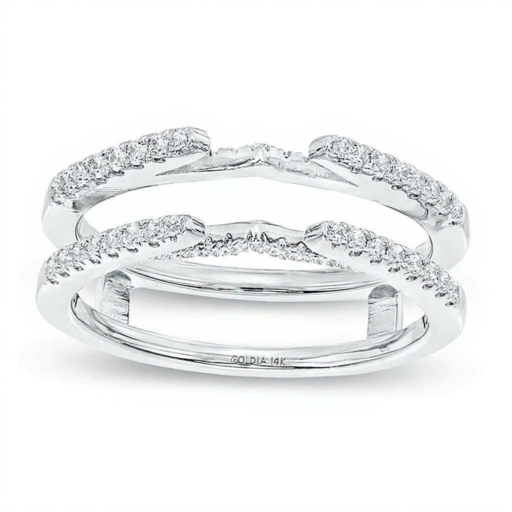 0.33 CT. TW Diamond Solitaire Enhancer in 14K White Gold