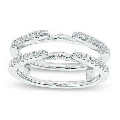 0.33 CT. TW Diamond Solitaire Enhancer in 14K White Gold