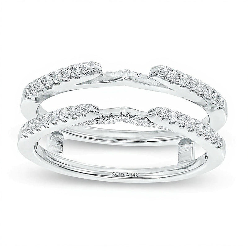 0.33 CT. TW Diamond Solitaire Enhancer in 14K White Gold