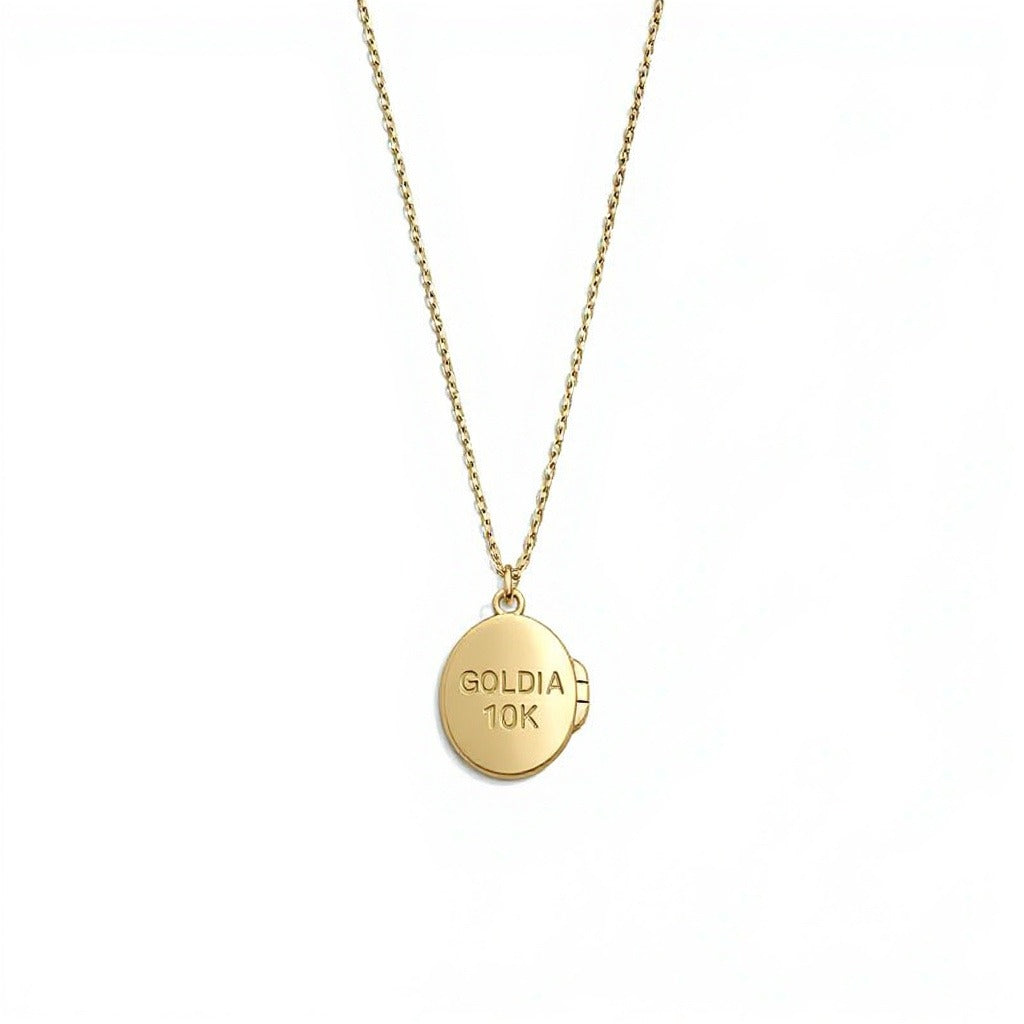 Oval Locket in 10K Gold