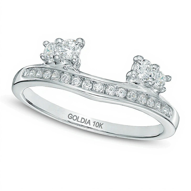 0.33 CT. TW Diamond Solitaire Enhancer in 10K White Gold