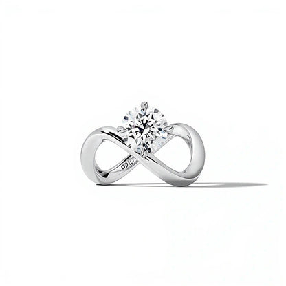 Zales x SHAHLA 2.0 CT. Lab-Grown Diamond Solitaire Infinity Ring in Platinum (F/VS2)