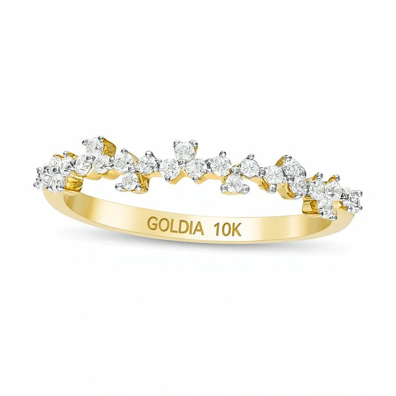 0.25 CT. TW Diamond Scatter Anniversary Band in 10K Gold