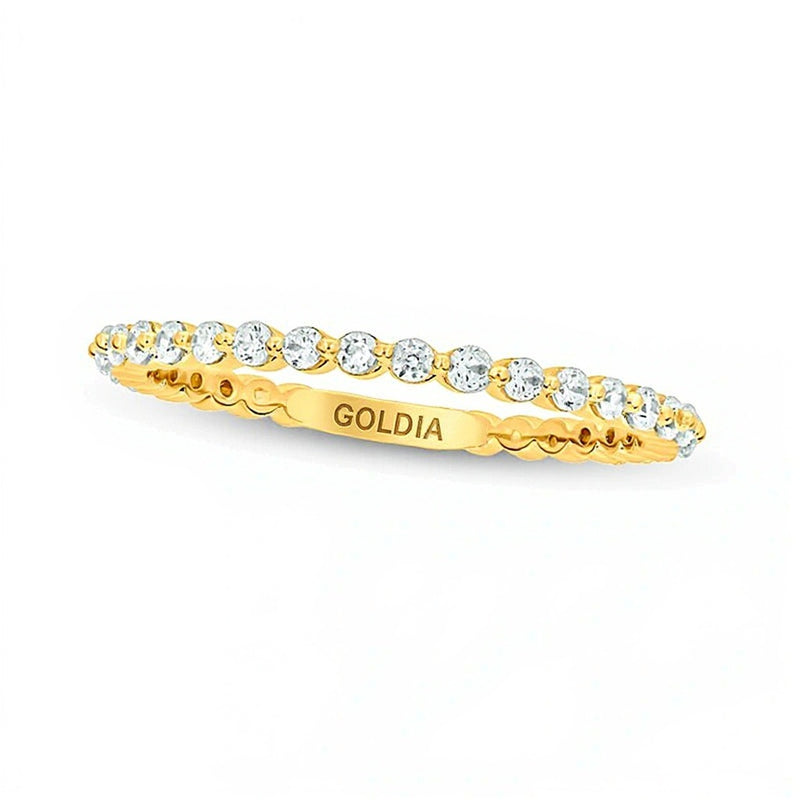 0.5 CT. TW Diamond Eternity Band in 10K Gold