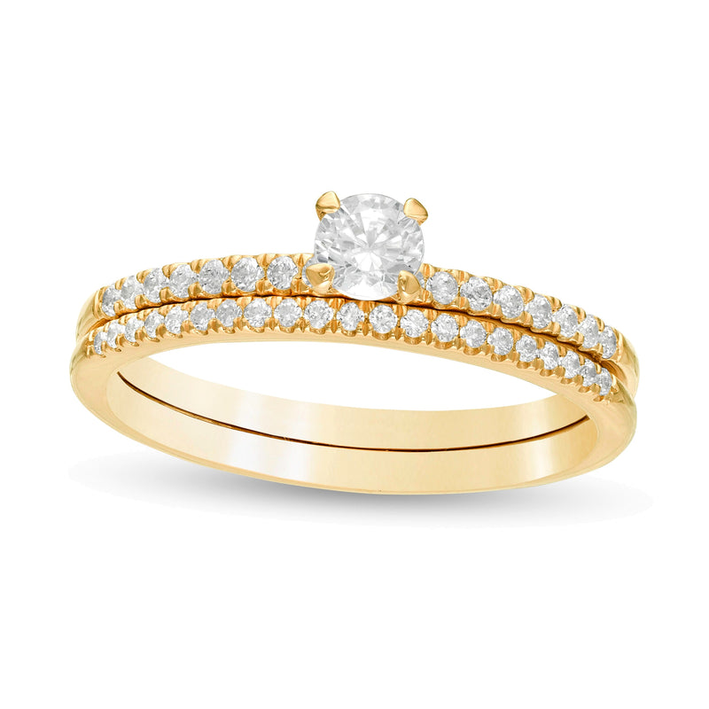 0.5 CT. TW Diamond Bridal Set in 10K Gold