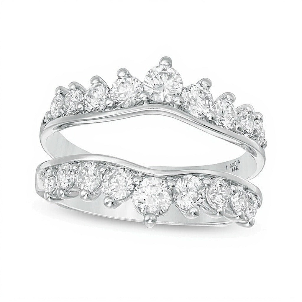 1.5 CT. TW Diamond Solitaire Enhancer in 14K White Gold