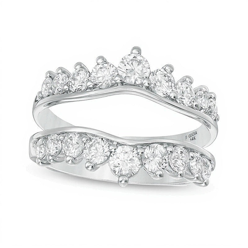 1.5 CT. TW Diamond Solitaire Enhancer in 14K White Gold