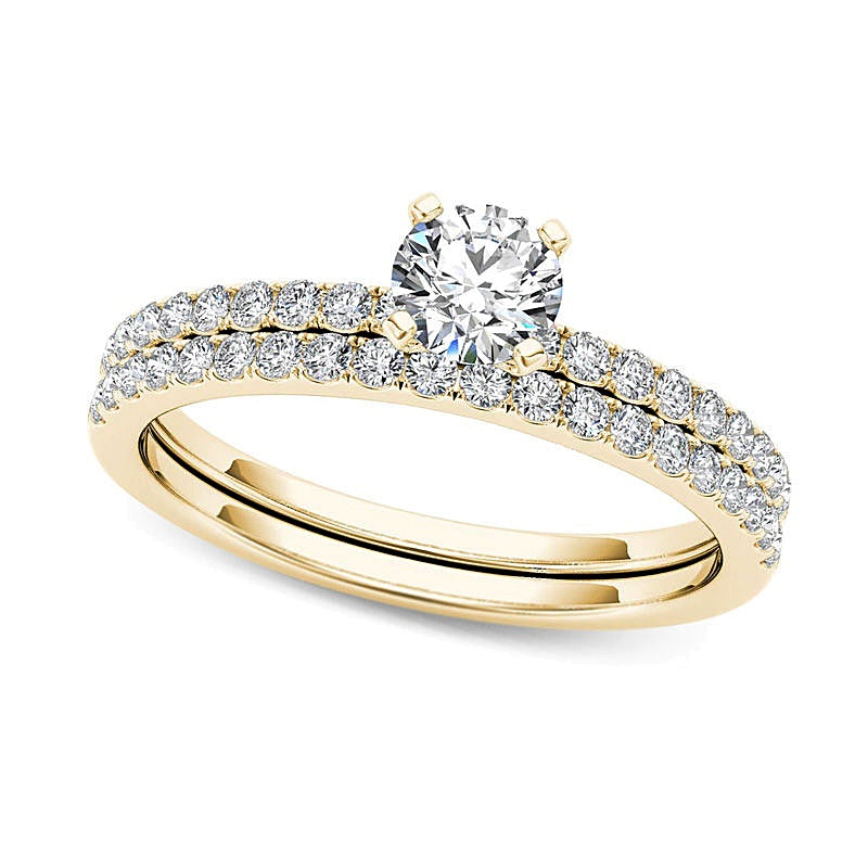 0.75 CT. TW Diamond Bridal Set in 14K Gold