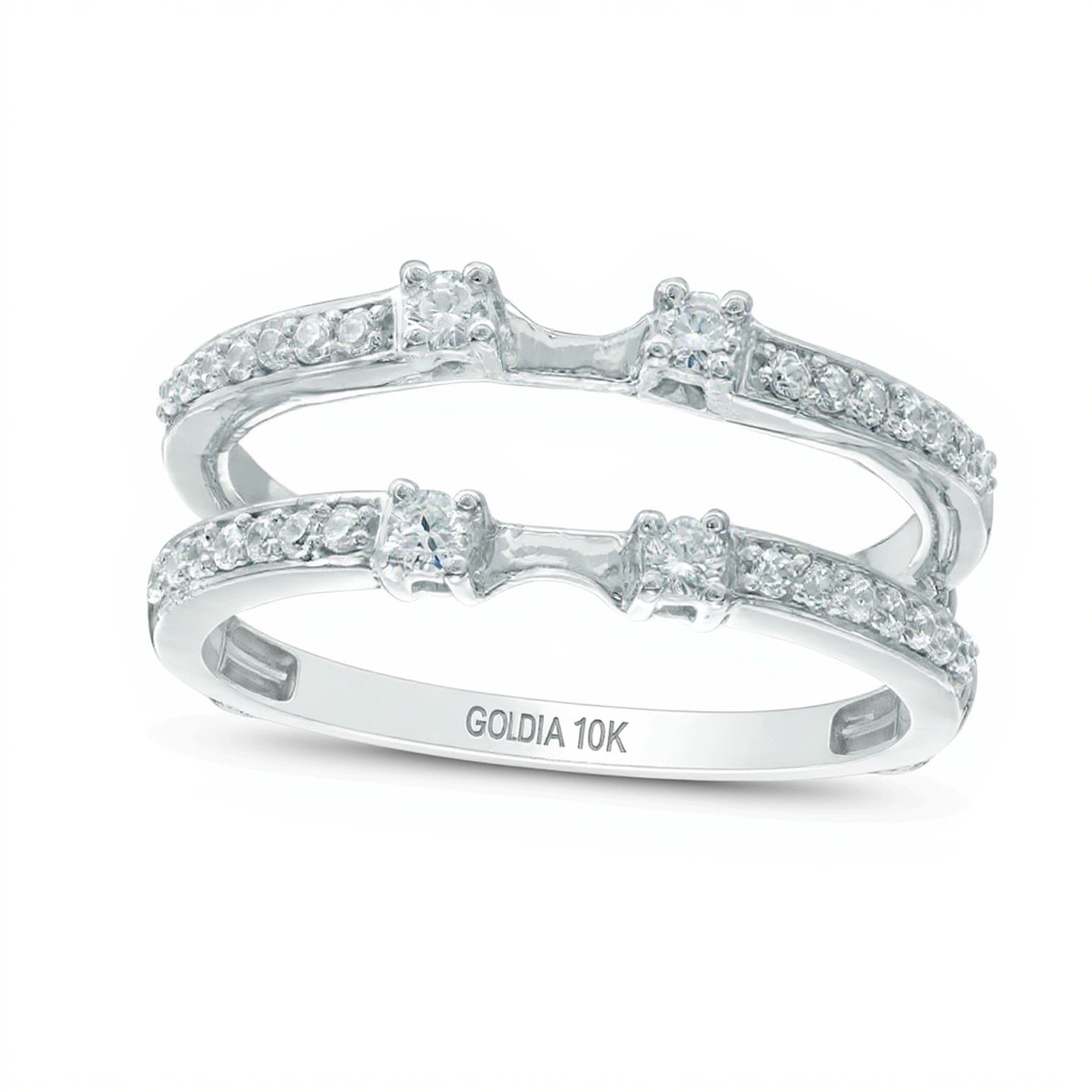 0.33 CT. TW Diamond Solitaire Enhancer in 10K White Gold