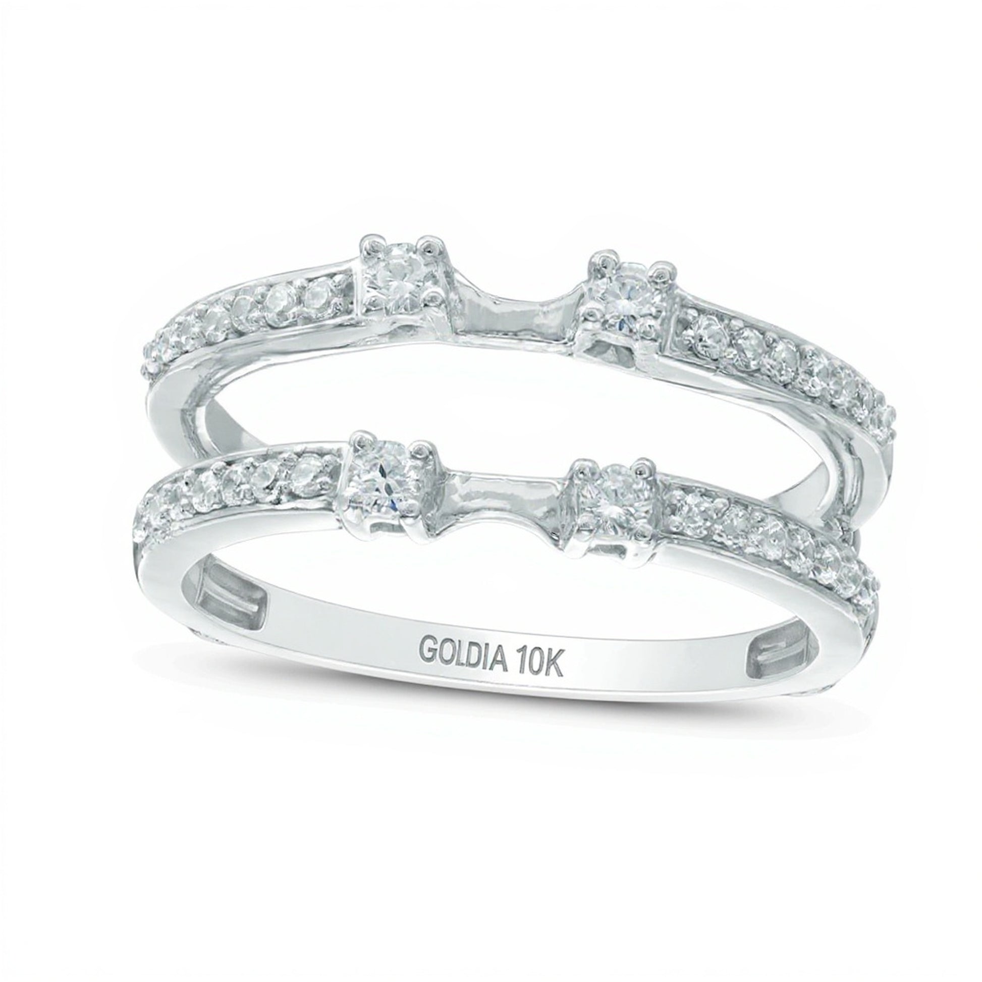 0.33 CT. TW Diamond Solitaire Enhancer in 10K White Gold