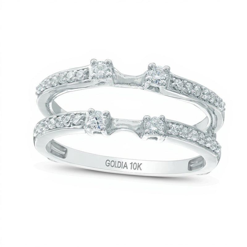 0.33 CT. TW Diamond Solitaire Enhancer in 10K White Gold