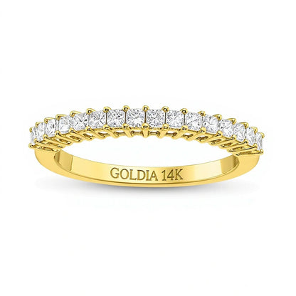 0.5 CT. TW Princess-Cut Diamond Anniversary Band in 14K Gold