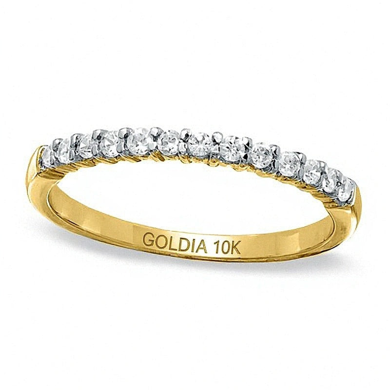 0.25 CT. TW Diamond Band in 10K Gold