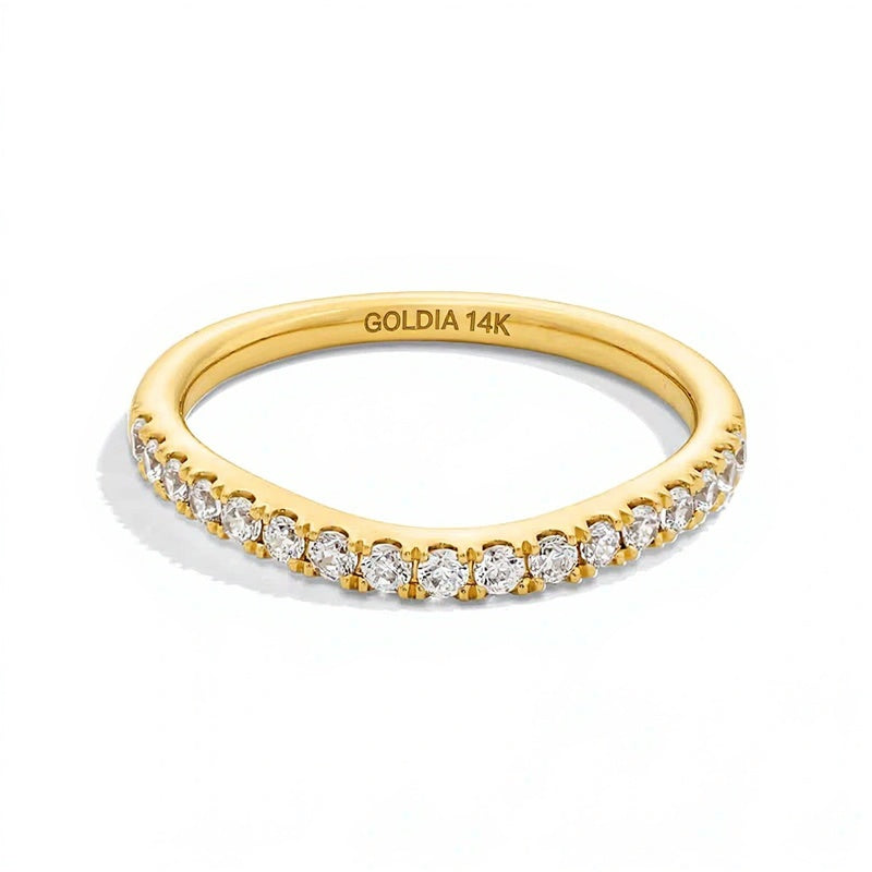0.33 CT. TW Lab-Grown Diamond Contour Anniversary Band in 14K Gold (F/VS2)