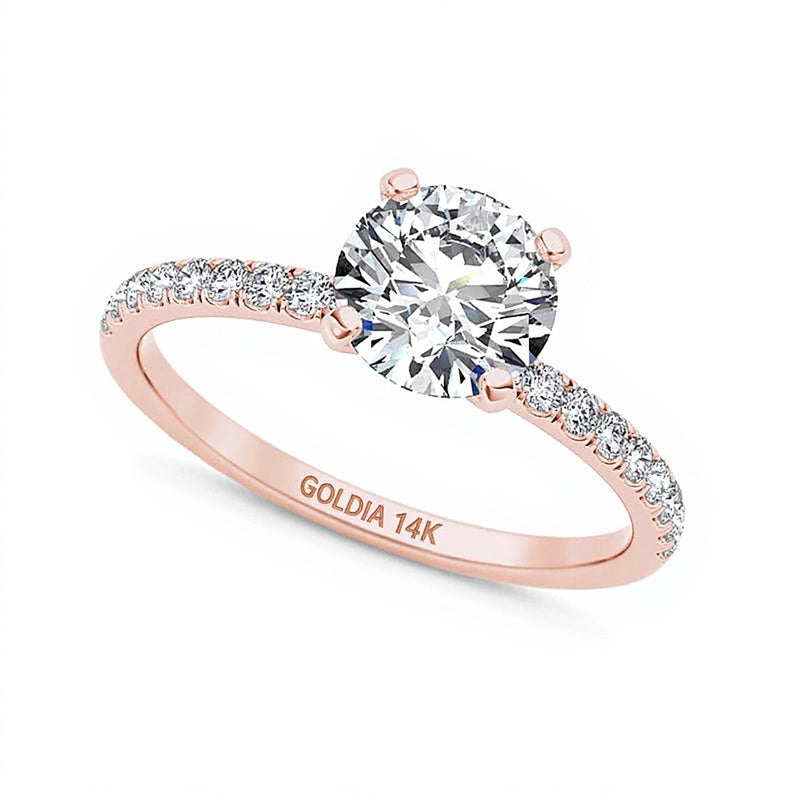 1.0 CT. TW Diamond Engagement Ring in 14K Rose Gold