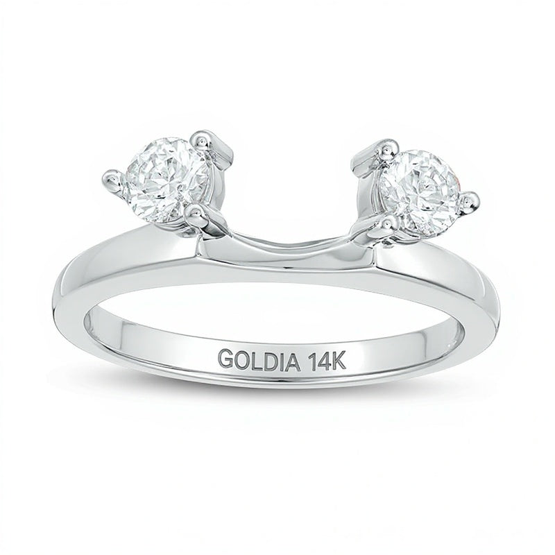 0.5 CT. TW Diamond Solitaire Enhancer in 14K White Gold