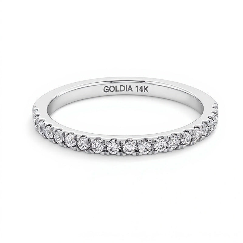 0.25 CT. TW Lab-Grown Diamond Band in 14K White Gold (F/SI2)