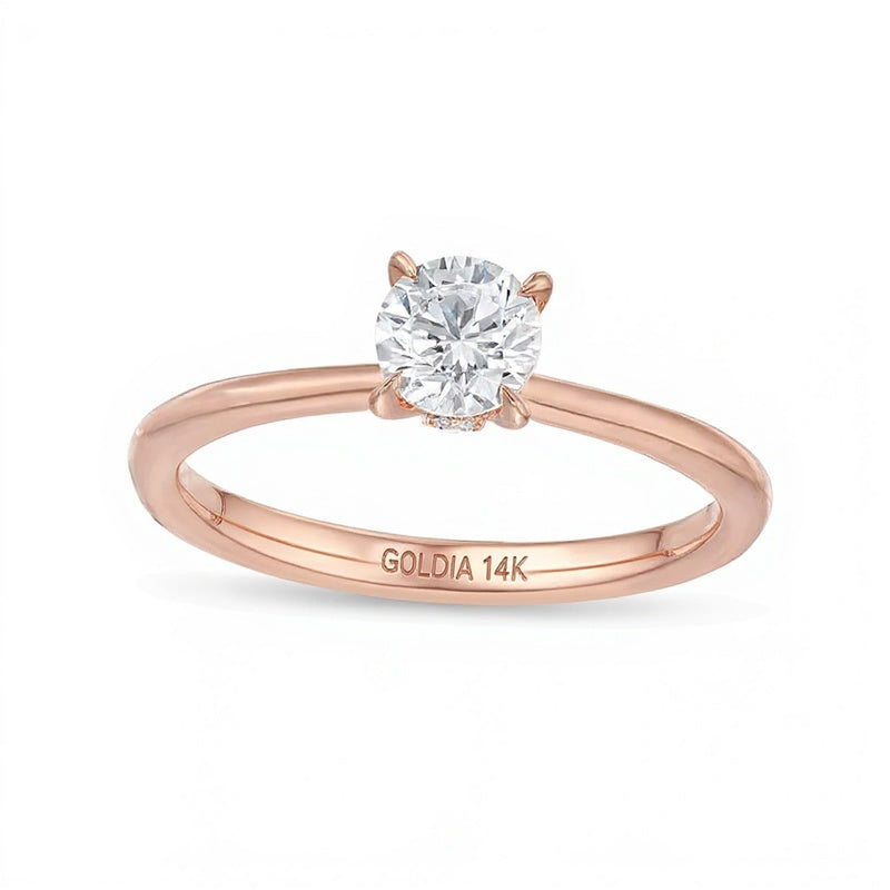 0.5 CT. TW Diamond Engagement Ring in 14K Rose Gold