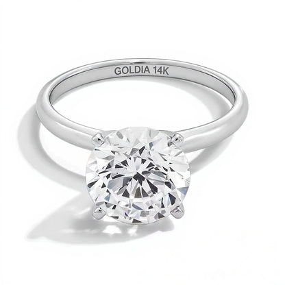 3.0 CT. Lab-Grown Diamond Solitaire Engagement Ring in 14K White Gold (F/VS2)