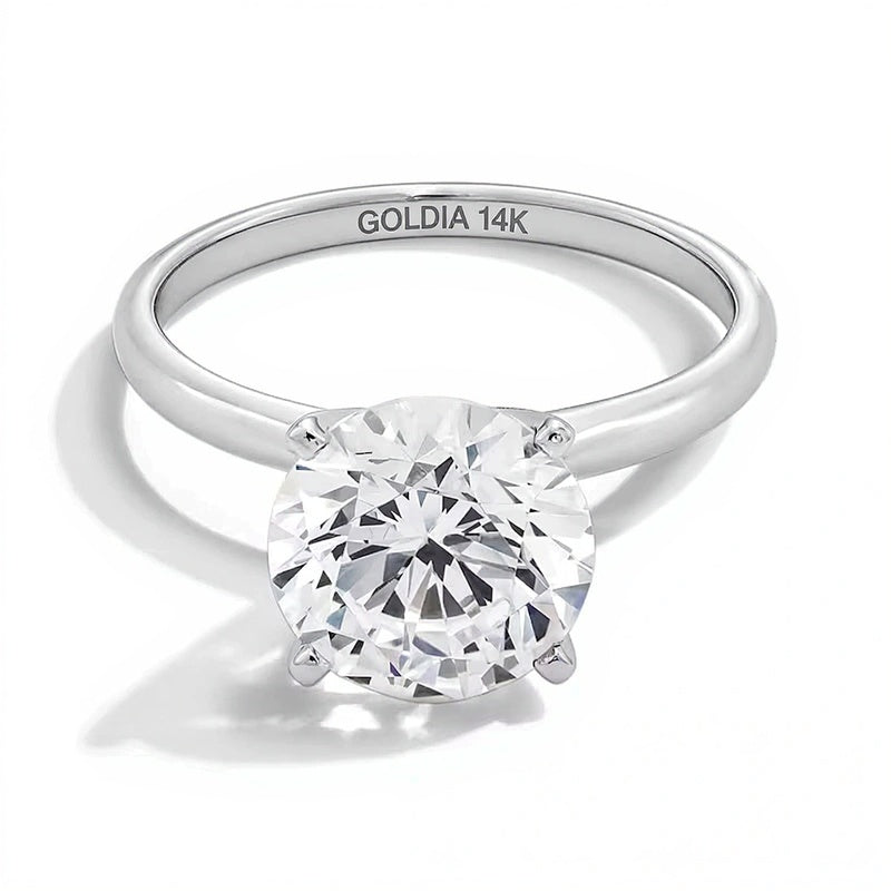 3.0 CT. Lab-Grown Diamond Solitaire Engagement Ring in 14K White Gold (F/VS2)