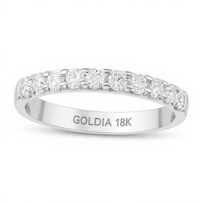 0.5 CT. TW Diamond Band in 18K White Gold (I/VS2)
