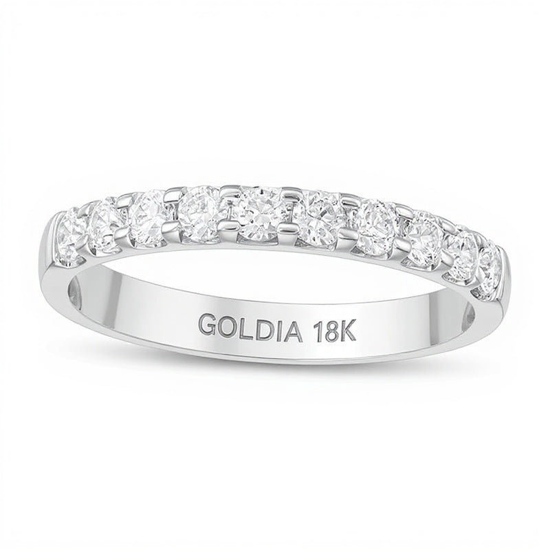 0.5 CT. TW Diamond Band in 18K White Gold (I/VS2)