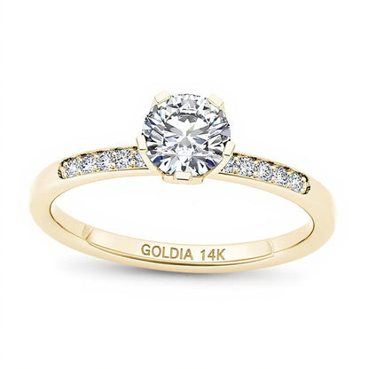 0.5 CT. TW Diamond Engagement Ring in 14K Gold