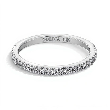 0.25 CT. TW Lab-Grown Diamond Band in 14K White Gold (F/SI2)