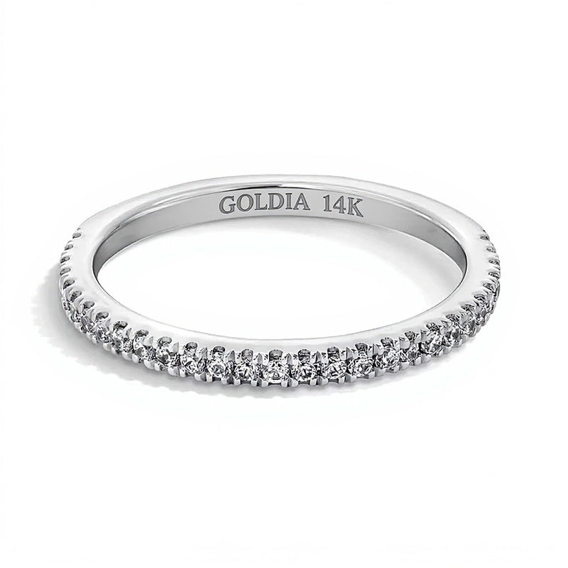 0.25 CT. TW Lab-Grown Diamond Band in 14K White Gold (F/SI2)