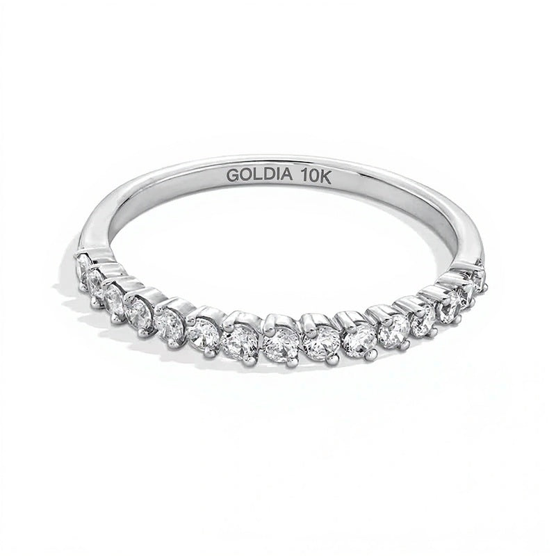 0.33 CT. TW Diamond Graduated Stackable Anniversary Band in 10K White Gold