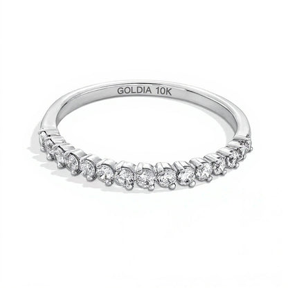 0.33 CT. TW Diamond Graduated Stackable Anniversary Band in 10K White Gold