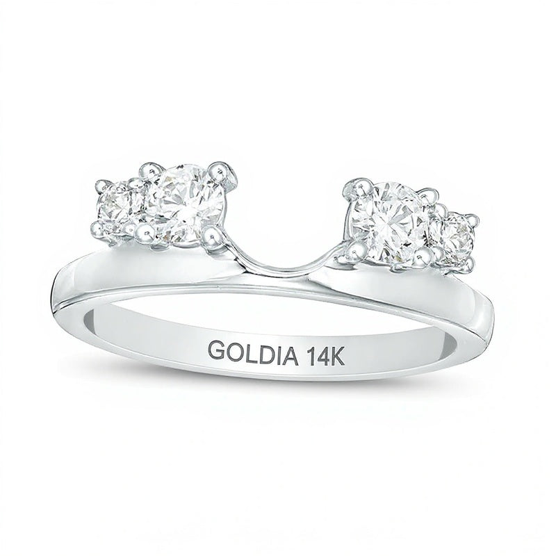 0.5 CT. TW Diamond Solitaire Enhancer in 14K White Gold