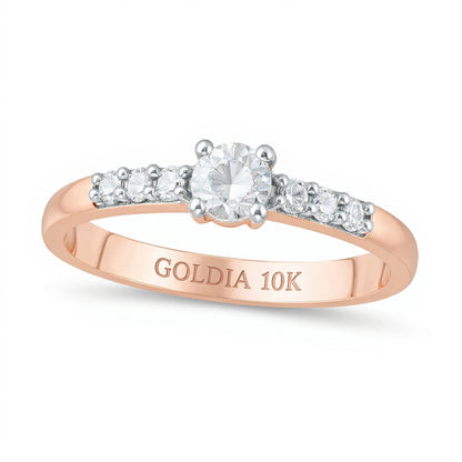 0.33 CT. TW Diamond Engagement Ring in 10K Rose Gold
