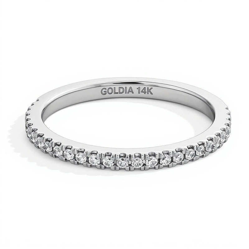0.2 CT. TW Lab-Grown Diamond Band in 14K White Gold (I/SI2)