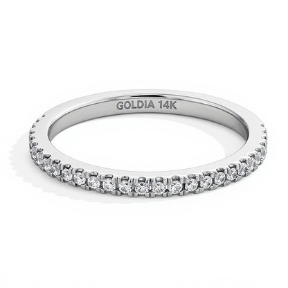0.2 CT. TW Lab-Grown Diamond Band in 14K White Gold (I/SI2)
