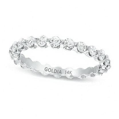 0.75 CT. TW Diamond Eternity Wedding Band in 14K White Gold