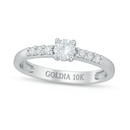0.33 CT. TW Diamond Engagement Ring in 10K White Gold
