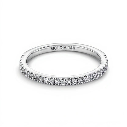0.25 CT. TW Lab-Grown Diamond Band in 14K White Gold (F/SI2)