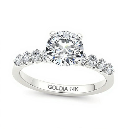 0.75 CT. TW Diamond Engagement Ring in 14K White Gold