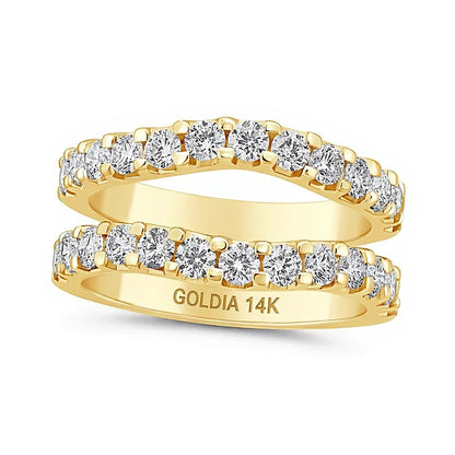 1.5 CT. TW Lab-Grown Diamond Contour Solitaire Enhancer in 14K Gold (F/VS2)