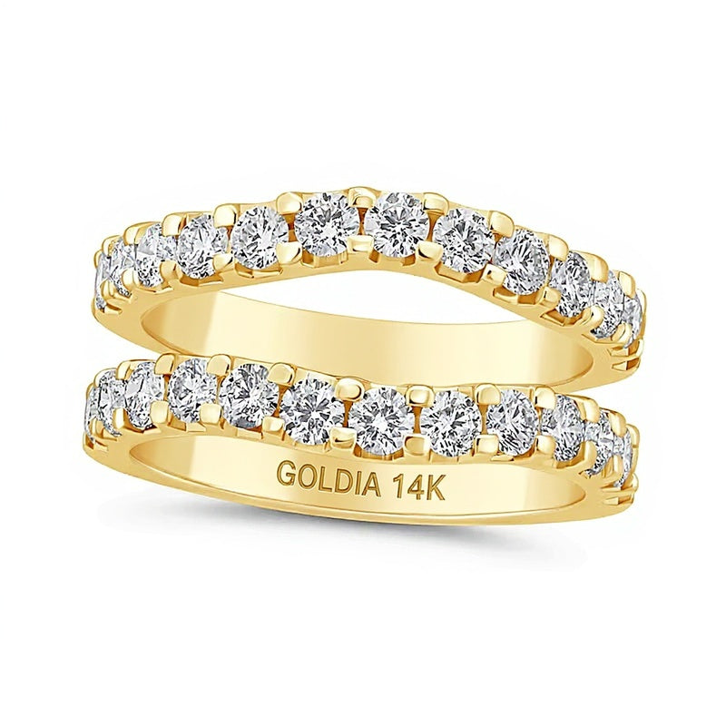 1.5 CT. TW Lab-Grown Diamond Contour Solitaire Enhancer in 14K Gold (F/VS2)
