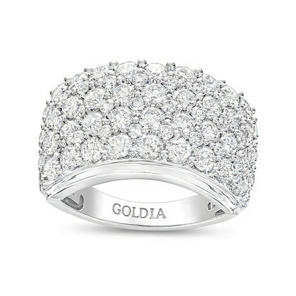 3.5 CT. TW Diamond Multi-Row Anniversary Band in 10K White Gold